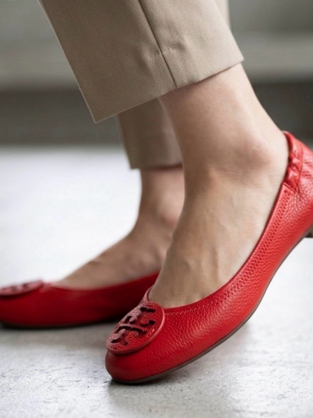 Tory Burch Leather Reva Flats